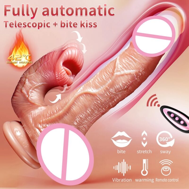 Vibrador Realista Telescópico - Imagem 2