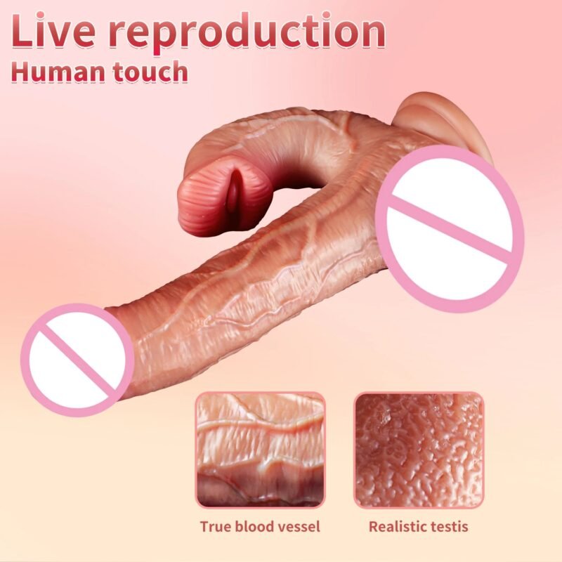 Vibrador Realista Telescópico - Imagem 4