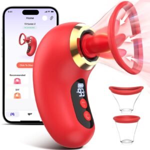 Vibrador Sugador de Clitóris com APP + Língua
